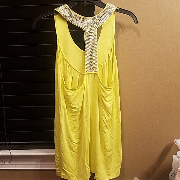 Sivler sparkling Yellow Tank - Picture 2 of 3
